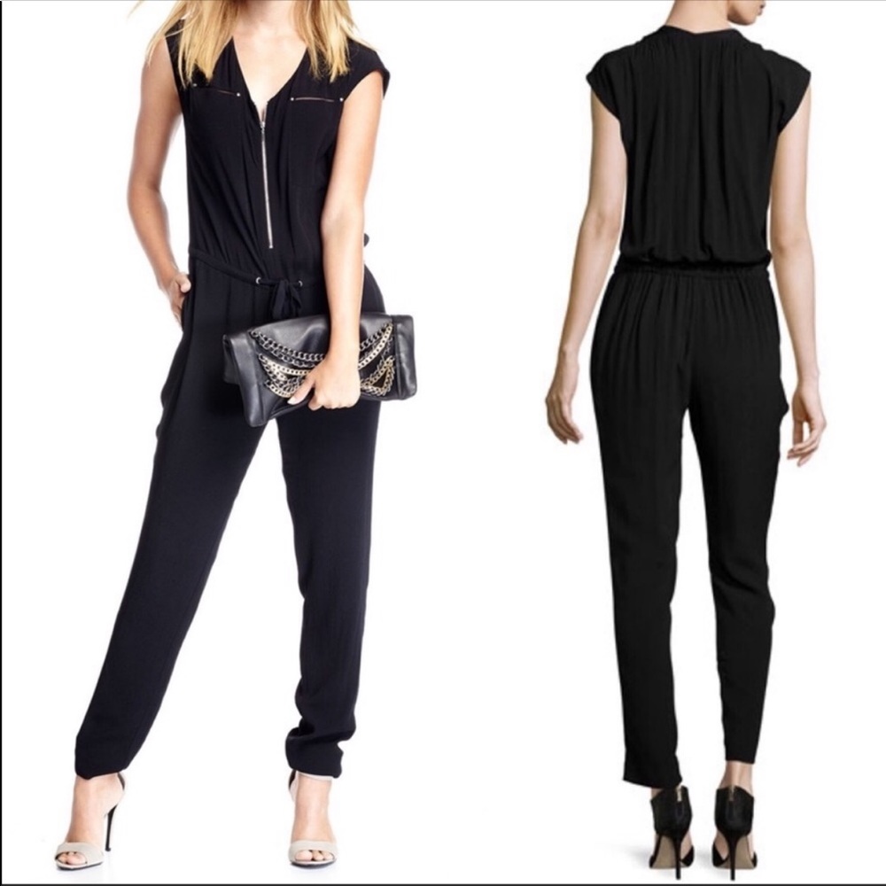 Rebecca Taylor Navy Jumpsuit Size 6 Retails $400